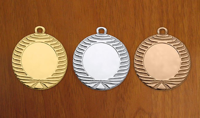 medal 40 mm na wklejkę 25 mm - brązowy (produkt niedostępny) puchary statuetki medale