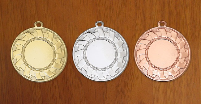 medal 50 mm na wklejk 25 mm - brzowy puchary statuetki medale