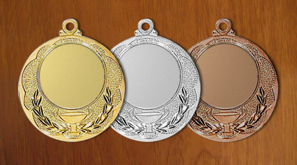 medal 40mm na wklejkę 25mm, brązowy (produkt niedostępny) puchary statuetki medale