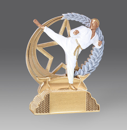 statuetka sztuki walki, karate, h.13 (stara kolekcja) puchary statuetki medale