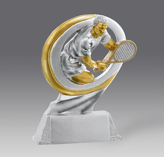 statuetka tenis ziemny mczyzn, h.17 (stara kolekcja) puchary statuetki medale